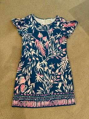 Lilly Pulitzer Floral Flutter Sleeve Dress